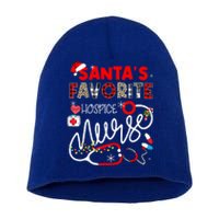 Santa Favorite Hospice Nurse Christmas Nursing Gift Short Acrylic Beanie