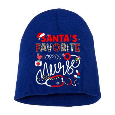 Santa Favorite Hospice Nurse Christmas Nursing Gift Short Acrylic Beanie