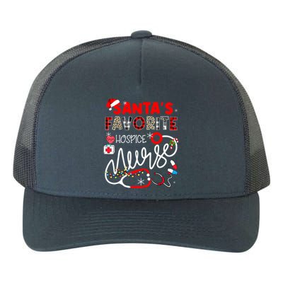 Santa Favorite Hospice Nurse Christmas Nursing Gift Yupoong Adult 5-Panel Trucker Hat