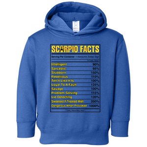 Scorpio Facts Horoscope Birthday Celebrant Gift Toddler Hoodie