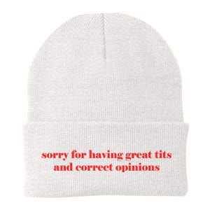 Sorry For Having Great Tits And Correct Opinions Knit Cap Winter Beanie