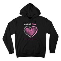 Support Faith Hope Cure I Wear Pink Breast Cancer Awareness Hoodie