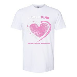 Support Faith Hope Cure I Wear Pink Breast Cancer Awareness Softstyle CVC T-Shirt