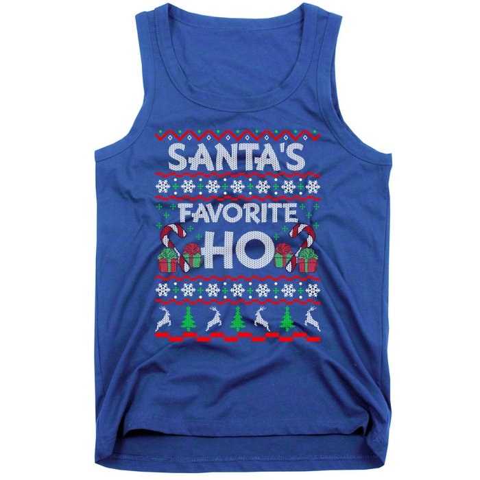 SantaS Favorite Ho Cool Gift Xmas Ugly Christmas Sweater Gift Tank Top