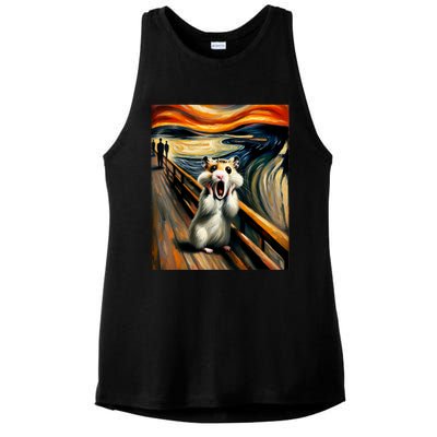 Scream For Hamster Lovers | Artistic Hamster Ladies PosiCharge Tri-Blend Wicking Tank