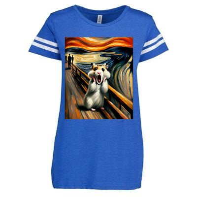 Scream For Hamster Lovers | Artistic Hamster Enza Ladies Jersey Football T-Shirt