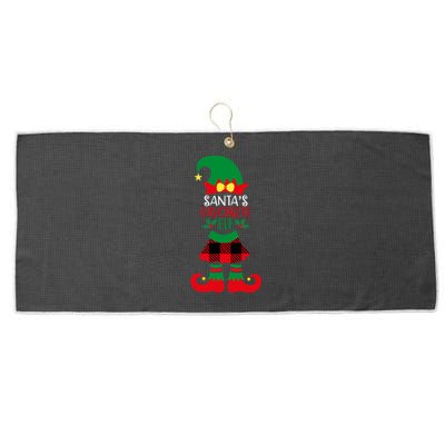 Santa's Favorite Helper Large Microfiber Waffle Golf Towel