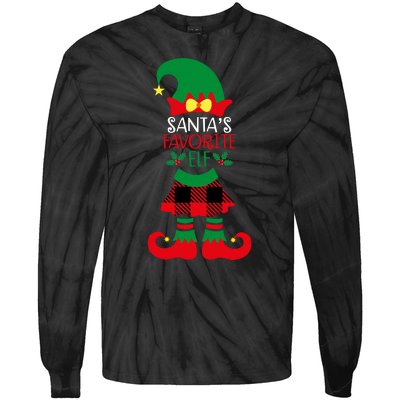 Santa's Favorite Helper Tie-Dye Long Sleeve Shirt