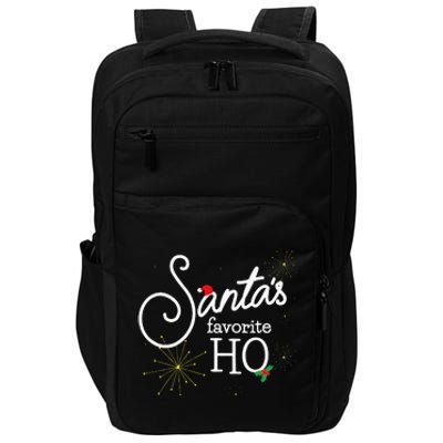 SantaS Favorite Ho Funny Christmas Cheeky Do It For Ho Impact Tech Backpack