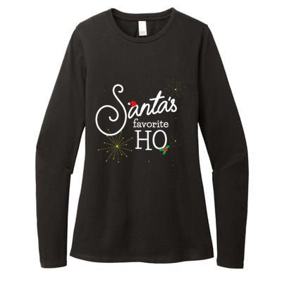 SantaS Favorite Ho Funny Christmas Cheeky Do It For Ho Womens CVC Long Sleeve Shirt