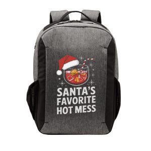 SantaS Favorite Hot Mess Christmas Xmas Drink Vector Backpack