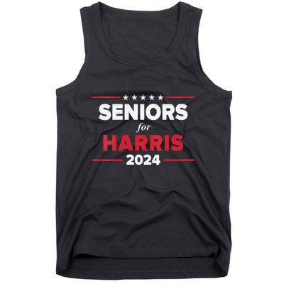 Seniors For Harris 2024 Kamala Harris For President Tank Top