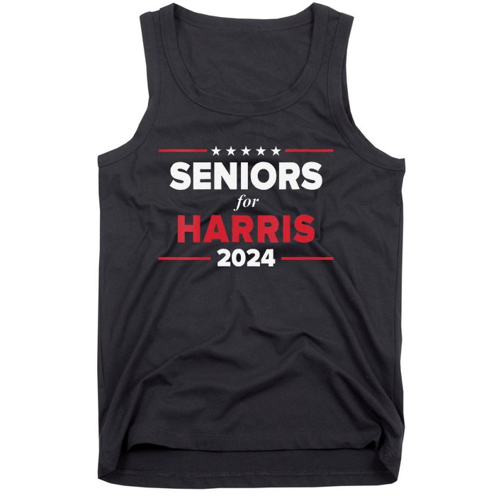 Seniors For Harris 2024 Kamala Harris For President Tank Top