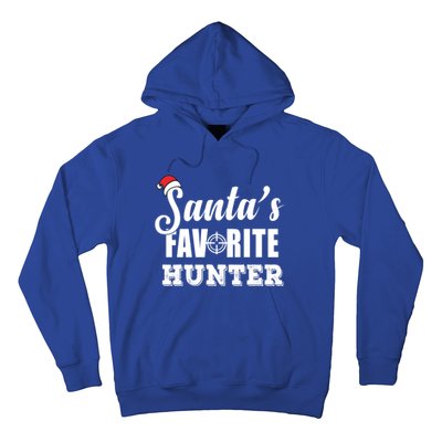 SantaS Favorite Hunter Funny Deer Hunting Christmas Gift Hoodie