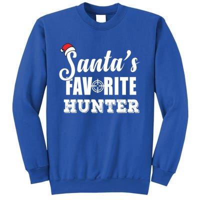 SantaS Favorite Hunter Funny Deer Hunting Christmas Gift Sweatshirt