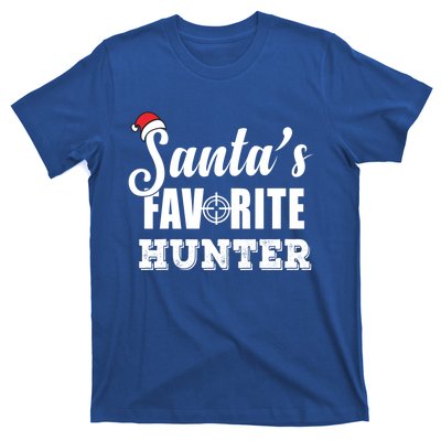 SantaS Favorite Hunter Funny Deer Hunting Christmas Gift T-Shirt