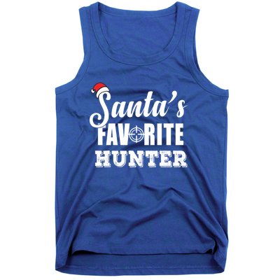 SantaS Favorite Hunter Funny Deer Hunting Christmas Gift Tank Top