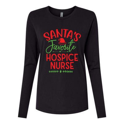 Santas Favorite Hospice Nurse Christmas Cool Womens Cotton Relaxed Long Sleeve T-Shirt