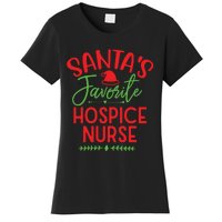 Santas Favorite Hospice Nurse Christmas Cool Women's T-Shirt