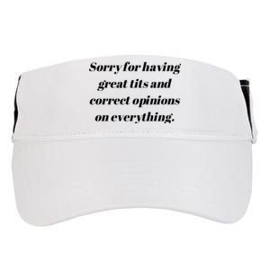 Sorry For Having Great Tits And Correct Opinions On Everything Adult Drive Performance Visor