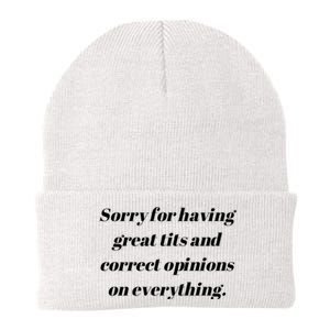 Sorry For Having Great Tits And Correct Opinions On Everything Knit Cap Winter Beanie