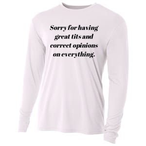 Sorry For Having Great Tits And Correct Opinions On Everything Cooling Performance Long Sleeve Crew