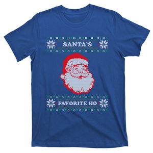 Santas Favorite Ho Inappropriate Ugly Christmas Sweater Gift T-Shirt