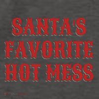 SantaS Favorite Hot Mess Vector Backpack