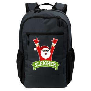 Sleigher Funny Heavy Metal Music Santa Christmas Daily Commute Backpack