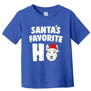 Santas Favorite Ho Gift Siberian Husky Christmas Top Toddler T-Shirt