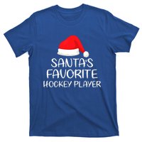 SantaS Favorite Hockey Player Matching Family Xmas Great Gift T-Shirt