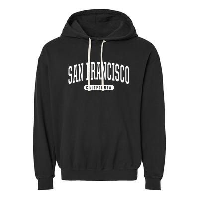 San Francisco Hoodie Swea College University Style Garment-Dyed Fleece Hoodie