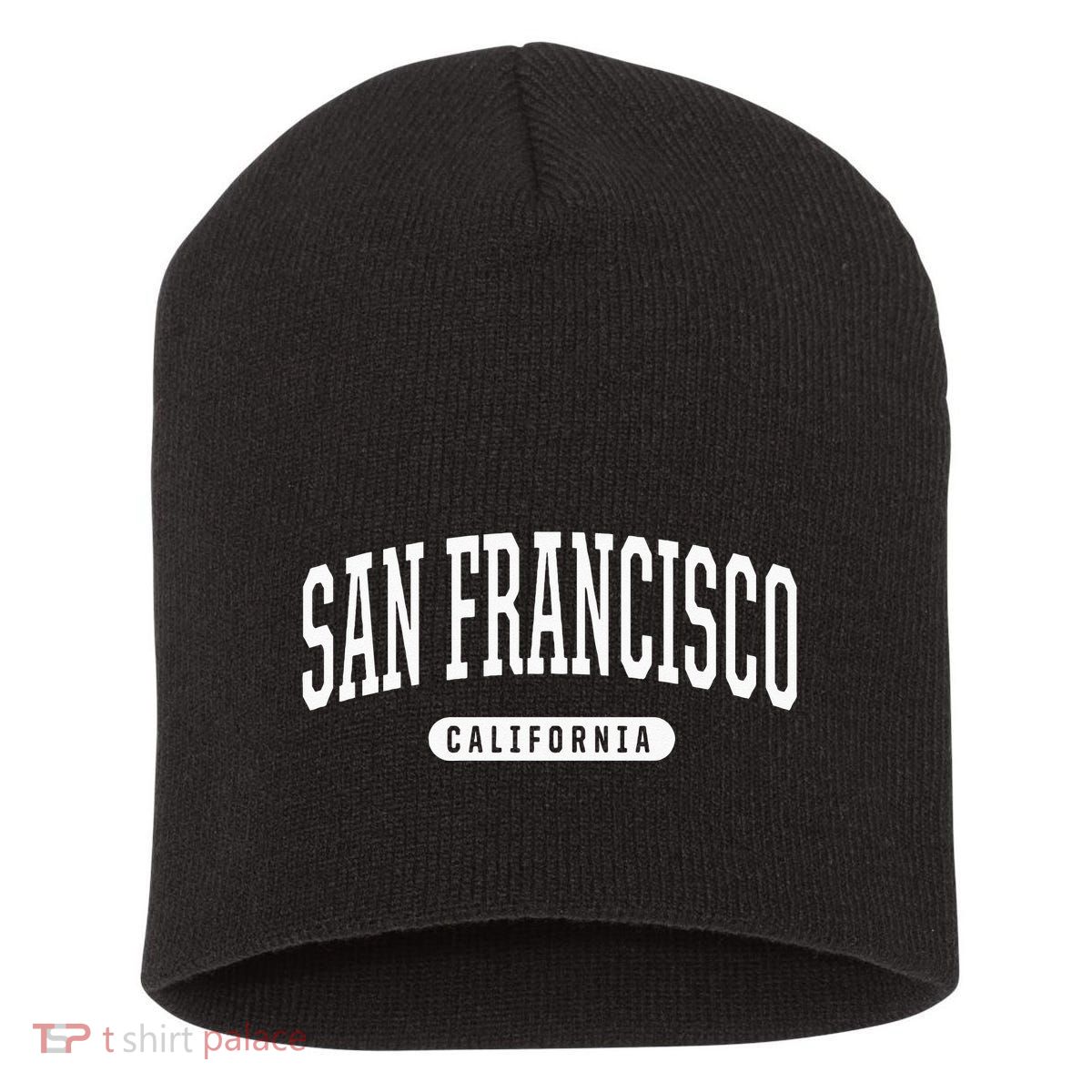 San Francisco Hoodie Swea College University Style Short Acrylic Beanie