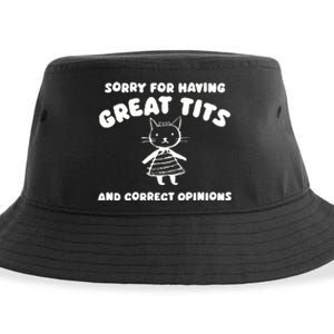 Sorry For Having Great Tits Sustainable Bucket Hat