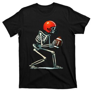 Skeleton Football Halloween Costume T-Shirt