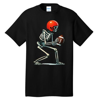 Skeleton Football Halloween Costume Tall T-Shirt