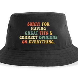 Sorry For Having Great Tits And Correct Opinions On Sustainable Bucket Hat