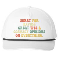 Sorry For Having Great Tits And Correct Opinions On Snapback Five-Panel Rope Hat