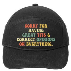 Sorry For Having Great Tits And Correct Opinions On 7-Panel Snapback Hat