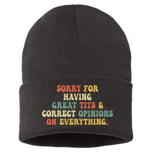 Sorry For Having Great Tits And Correct Opinions On Sustainable Knit Beanie