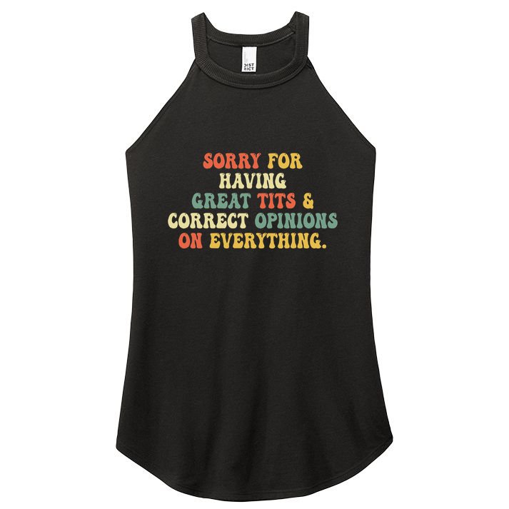 Sorry For Having Great Tits And Correct Opinions On Women's Perfect Tri Rocker Tank
