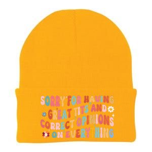 Sorry For Having Great Tits And Correct Opinions On Everything Knit Cap Winter Beanie