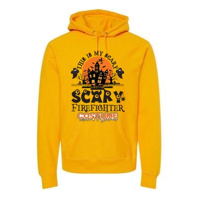 Scary Firefighter Halloween Costume Gift Premium Hoodie