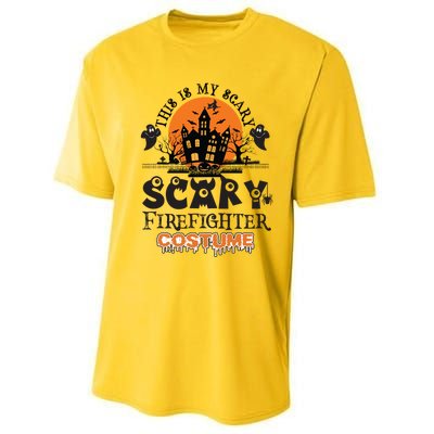 Scary Firefighter Halloween Costume Gift Performance Sprint T-Shirt