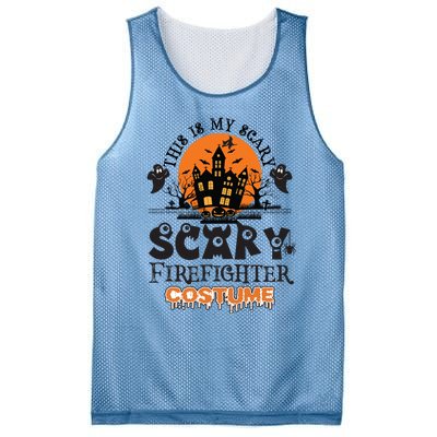 Scary Firefighter Halloween Costume Gift Mesh Reversible Basketball Jersey Tank