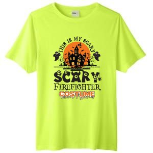 Scary Firefighter Halloween Costume Gift Tall Fusion ChromaSoft Performance T-Shirt