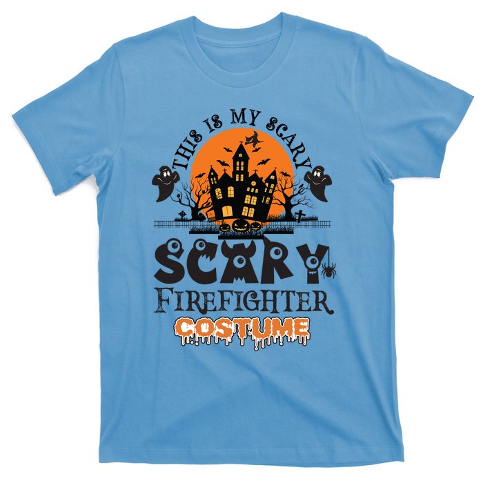 Scary Firefighter Halloween Costume Gift T-Shirt