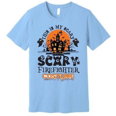 Scary Firefighter Halloween Costume Gift Premium T-Shirt