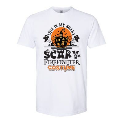 Scary Firefighter Halloween Costume Gift Softstyle CVC T-Shirt