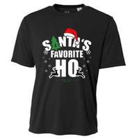 SantaS Favorite Ho Christmas Funny Saying Cooling Performance Crew T-Shirt